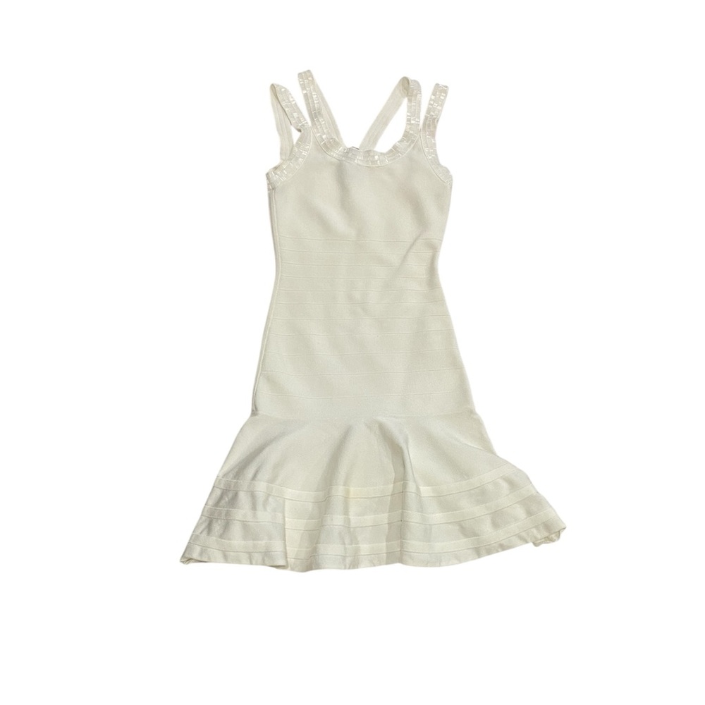 Marciano Womans White Textured Bodycon Dress Size XS